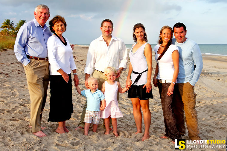 Family beach portrait by Lloyd's Studio, South Florida