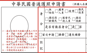 Taiwan passport photo specification
