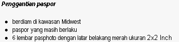 Indonesia passport photo specification