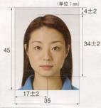 Japan passport photo specification