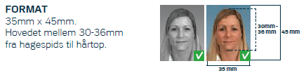 Denmark passport photo specification