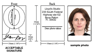 Canada passport photo specification