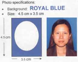 Philippines passport photo specification