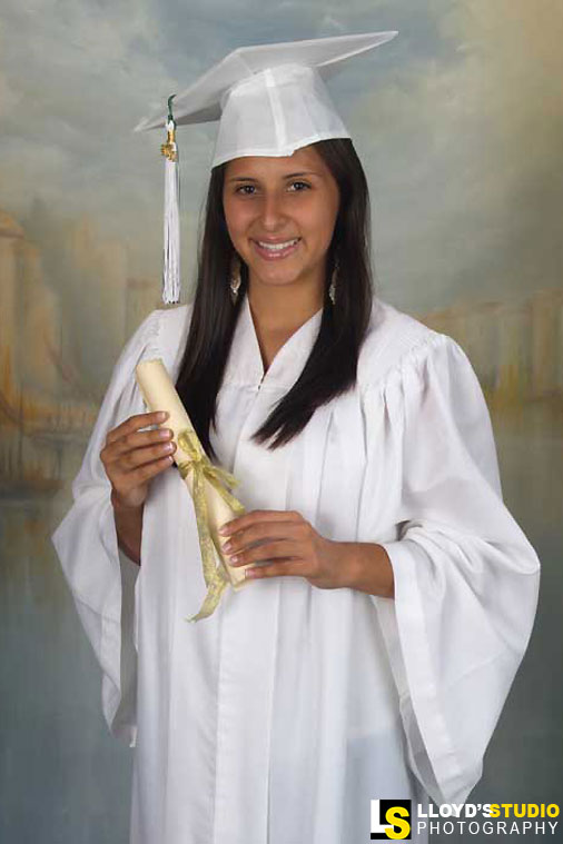 Graduation portrait by Lloyd's Studio