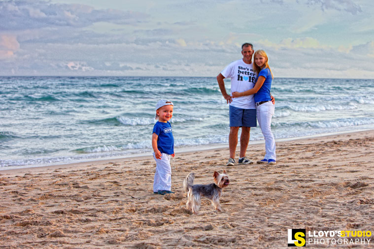 Family beach portrait by Lloyd's Studio, South Florida