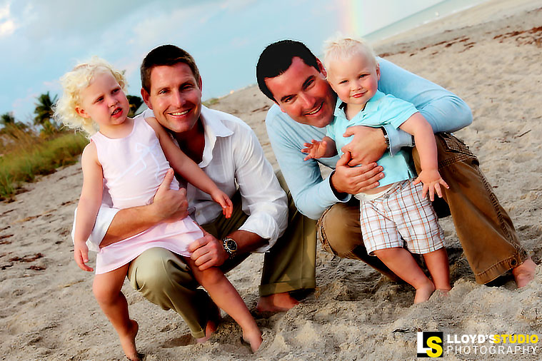 Family beach portrait by Lloyd's Studio, South Florida