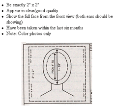 Israel passport photo specification