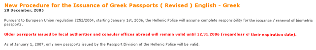 Greece passport photo specification