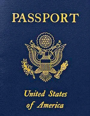 U.S. Passport with printed passport photos