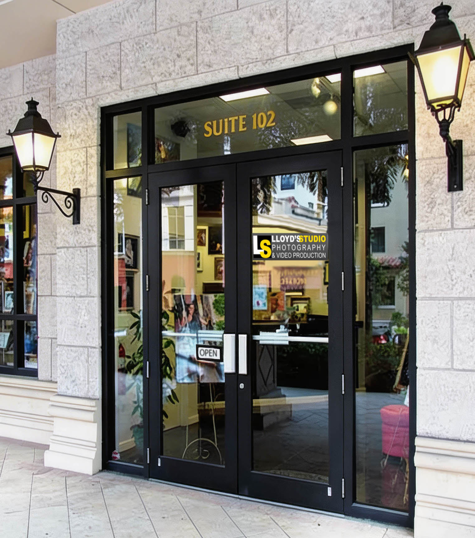 Lloyd's Studio front entrance — Suite 102, Boca Raton