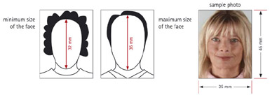 Germany passport photo specification